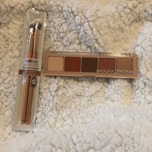 NWT Natasha Denona Peak Pallet & Moda 2pc brushes